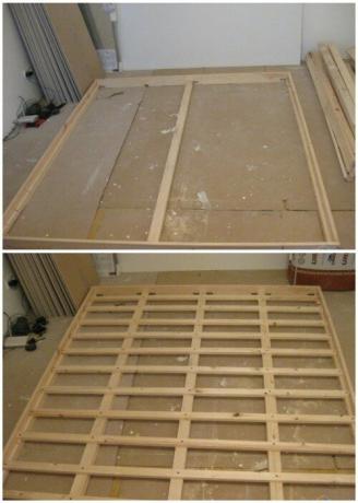 Če želite ustvariti okvir, potreben leseni tramovi in ​​deske. | Foto: youtube.com/ Anna_Studio.