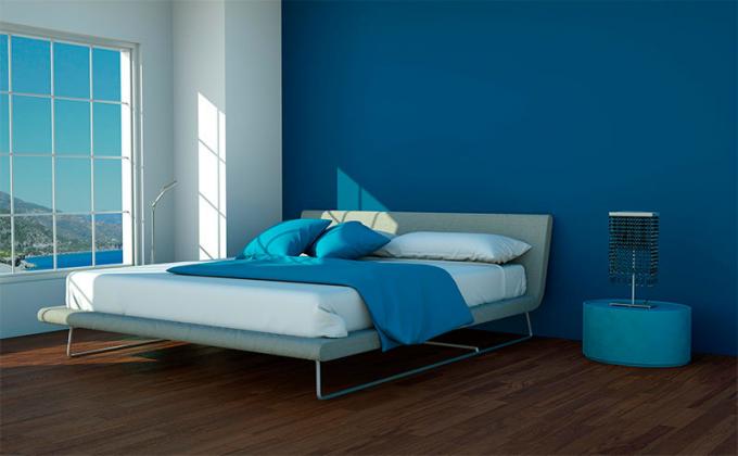 Dih jemajoče modre spalnice: 5 idej za navdih
