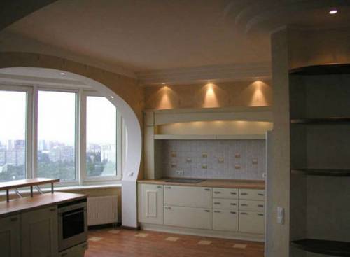 oblikovanje kuhinje 9 kvadratnih metrov z balkonom