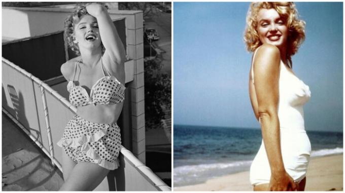 Tudi Marilyn Monroe ni bilo vedno delovati v bikini ...