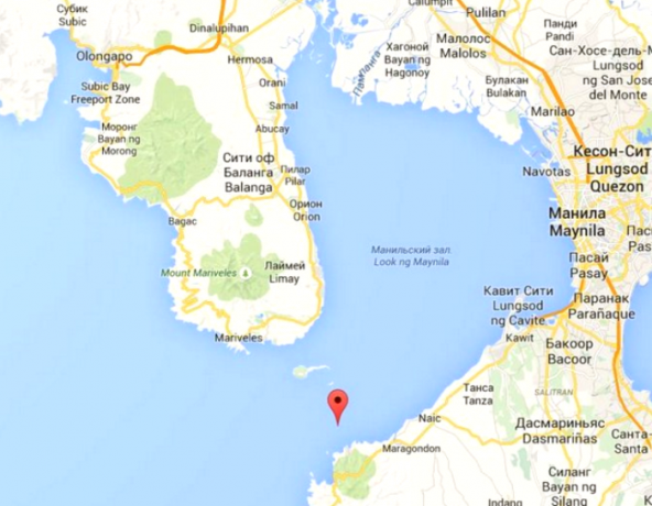 Zemljevid Manila Bay. / Foto: worldofwarships.ru