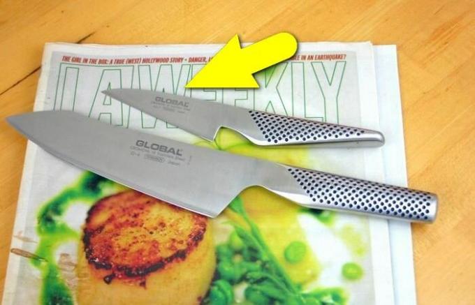 Kako izostriti nož z uporabo stvari, ki jih zagotovo dom za vsakogar.