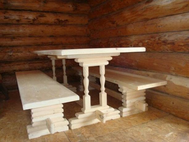 Pohištvo za kopel iz lesa