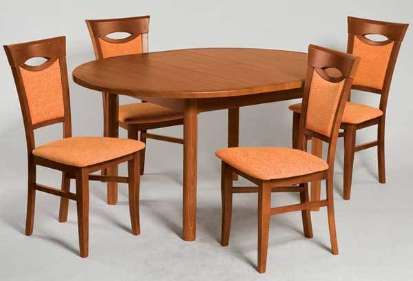 Pri izbiri mize ne pozabite takoj pobrati stolov s primerno teksturo