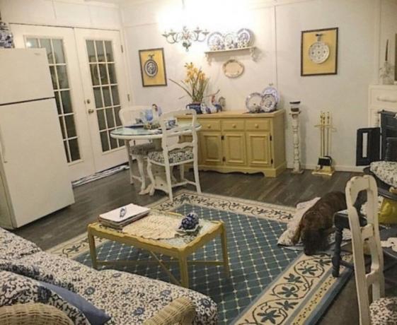 Naj staro poslikano pohištvo, in umetelno sestavljene sobo v starinskem slogu.