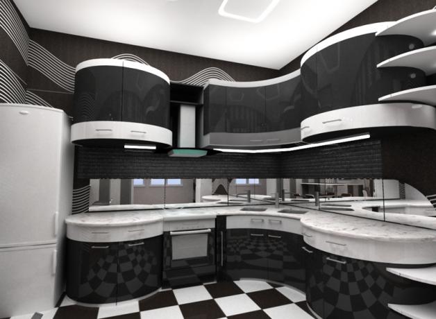 Sijajna črno-bela kuhinja (56 fotografij): video navodila za ustvarjanje notranjosti z lastnimi rokami, fotografija in cena